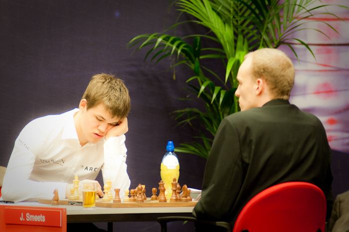 Magnus Carlsen and Jan Smeets