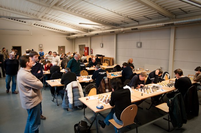 The playing hall in Namur