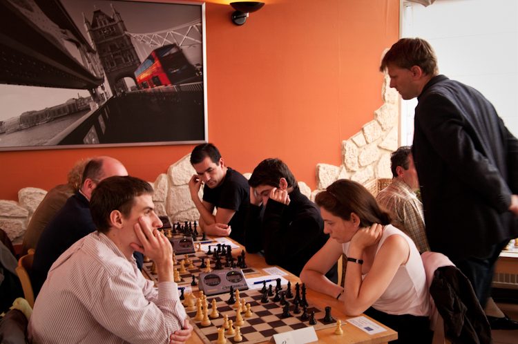 Edit Kollo (bottom right) also won her game with Black