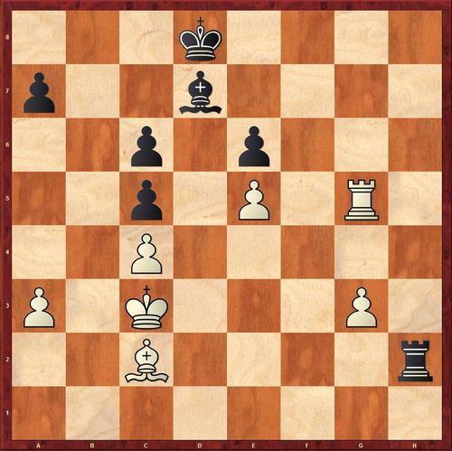 Pere is playing Black. White is to move and it looks drawish
